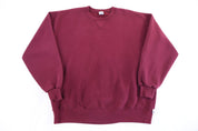 90's Russell Athletic Maroon Blank Sweatshirt - Sweatshirt - Thrifted Threads