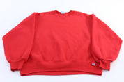 90's Russell Athletic Red Blank Sweatshirt - ThriftedThreads.com