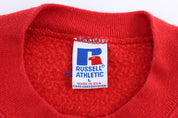 90's Russell Athletic Red Blank Sweatshirt - ThriftedThreads.com