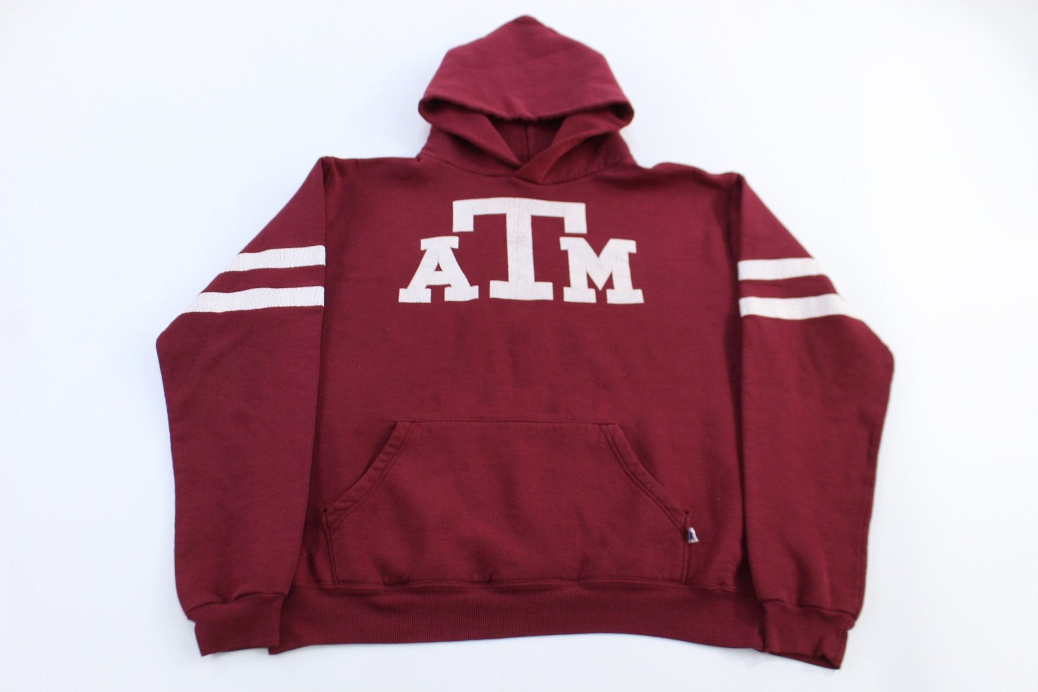 90's Russell Athletic Texas A&M Pullover Hoodie - Sweatshirt - Thrifted Threads