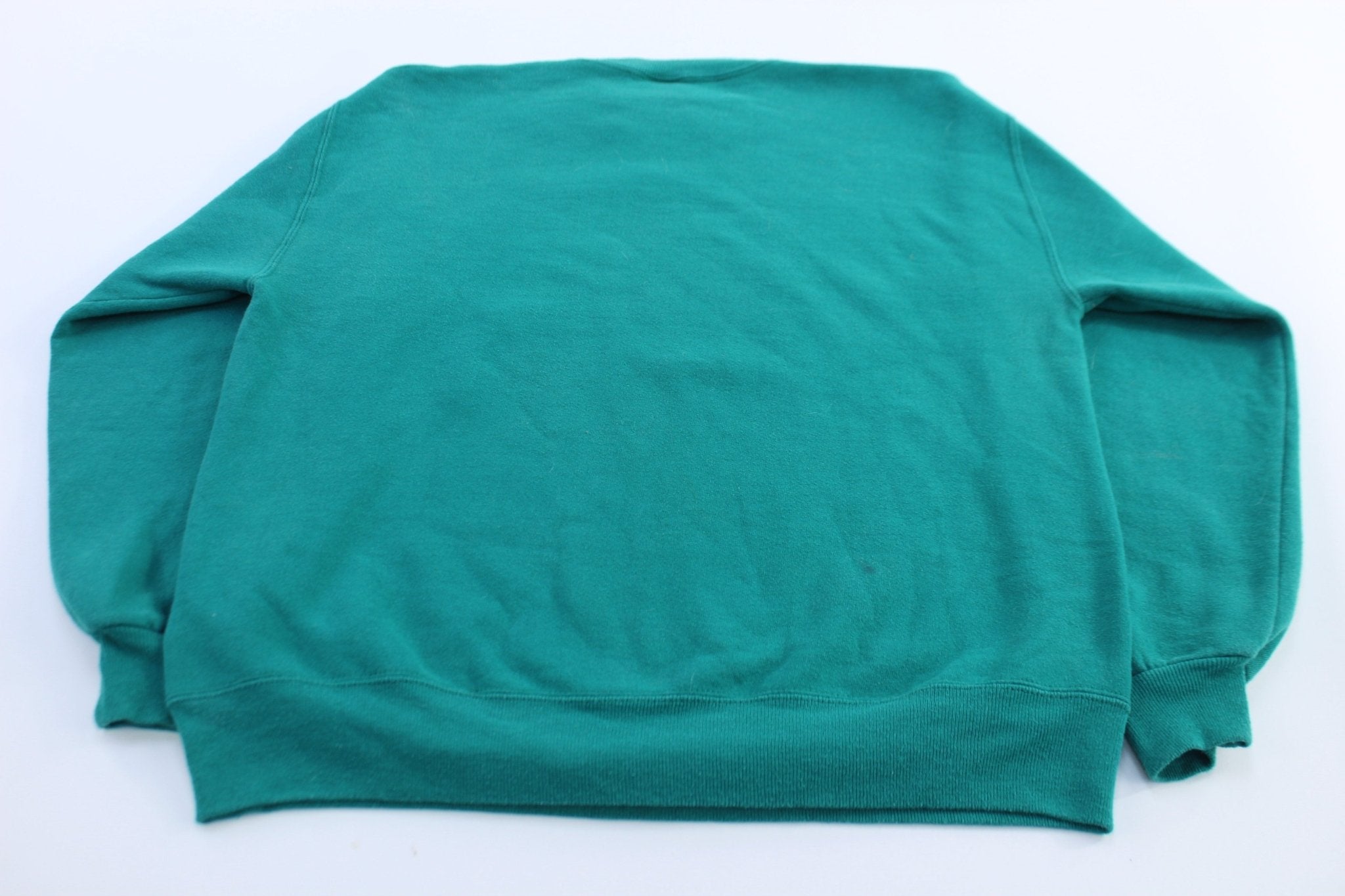 90's Russell Athletic Turquoise Blank Sweatshirt - ThriftedThreads.com