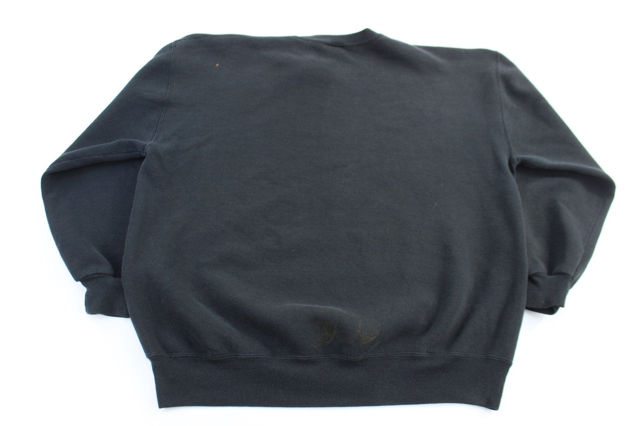 90's Russell Athletics Black Blank Sweatshirt - Sweatshirts - Thrifted Threads