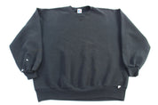 90's Russell Athletics Black Blank Sweatshirt - Sweatshirts - Thrifted Threads