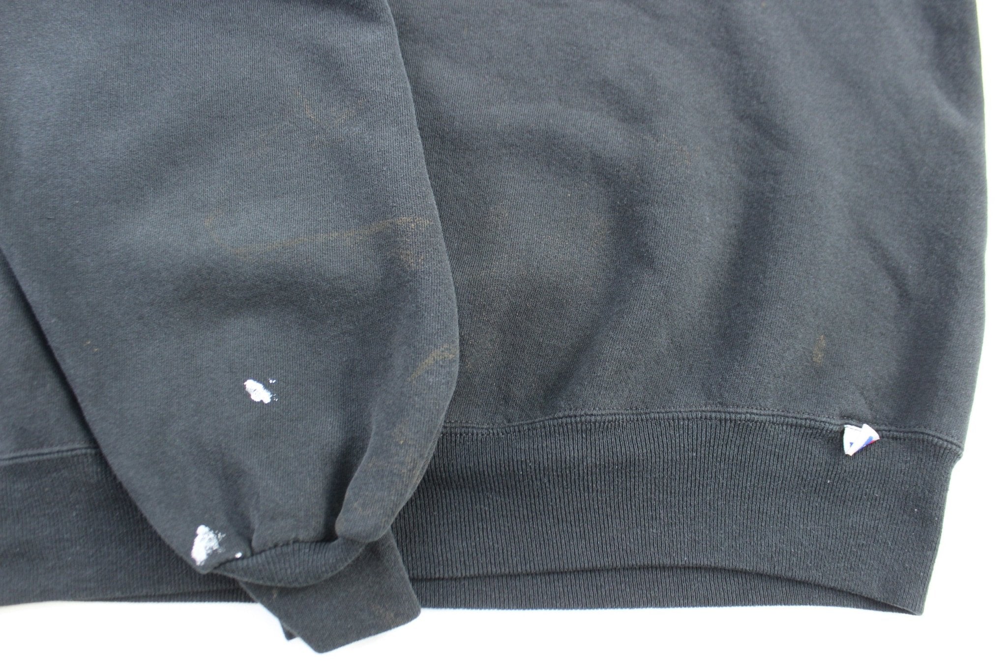 90's Russell Athletics Black Blank Sweatshirt - Sweatshirts - Thrifted Threads