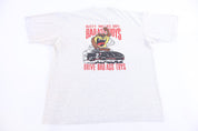 90's Rusty Wallace Says Bad Ass Boys Drive Bad Ass Toys T-shirt - Shirts & Tops - Thrifted Threads