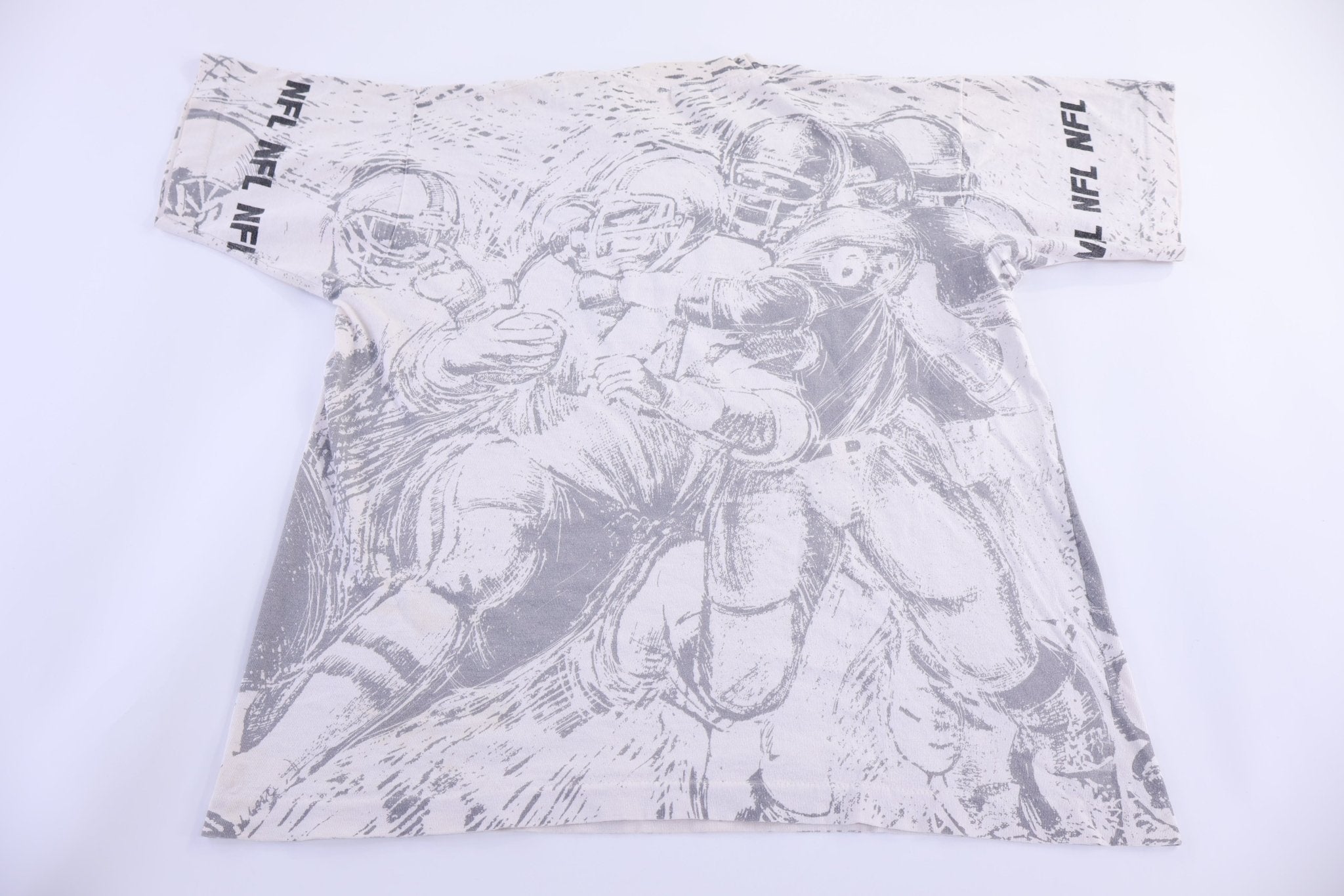 90's San Francisco 49ers All Over Graphic T-shirt - Shirts & Tops - Thrifted Threads