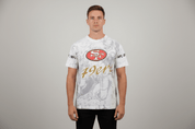 90's San Francisco 49ers All Over Graphic T-shirt - Shirts & Tops - Thrifted Threads