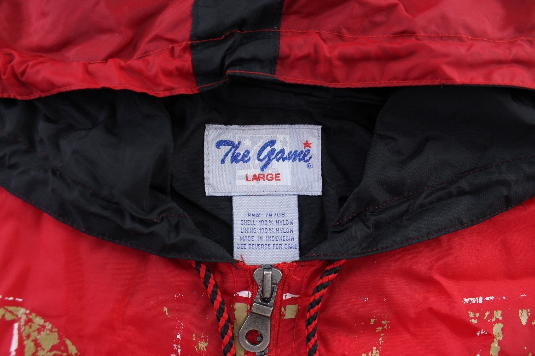90's San Francisco 49ers Black & Red Zip Up Jacket - Jackets - Thrifted Threads