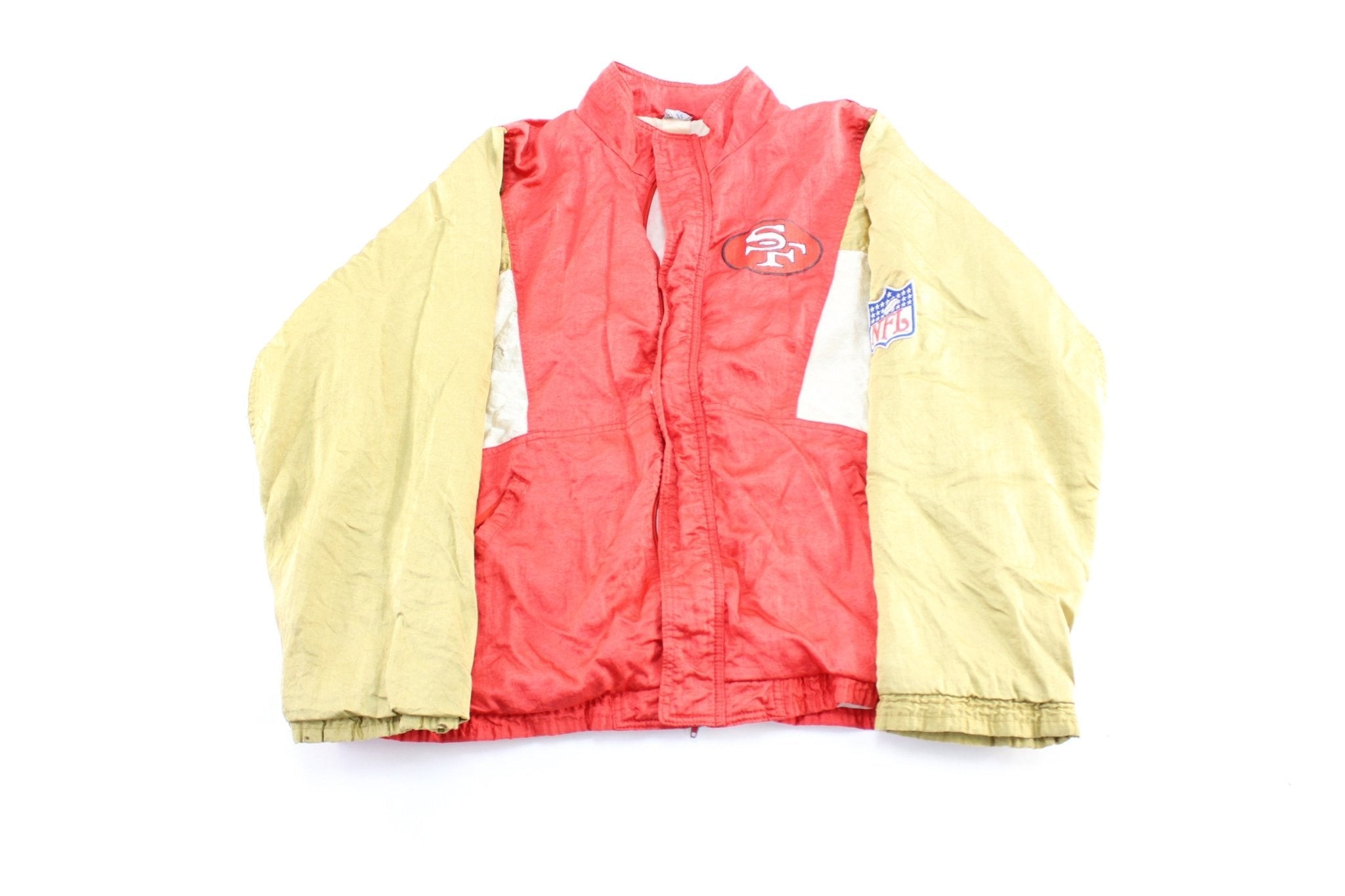 90's San Francisco 49ers Embroidered Apex One Zip Up Jacket - Jacket - Thrifted Threads