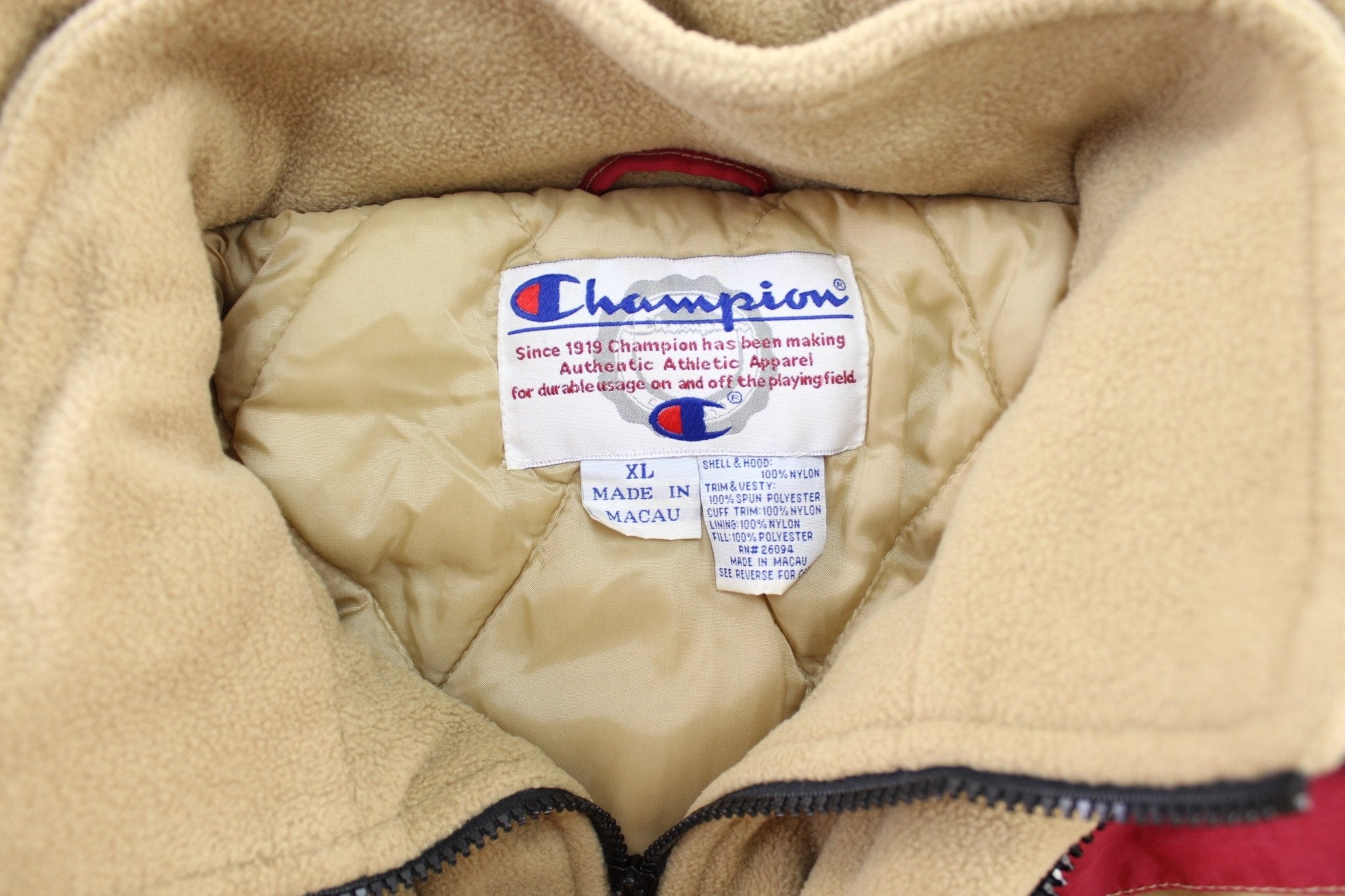 90's San Francisco 49ers Embroidered Champion Zip Up Jacket - ThriftedThreads.com