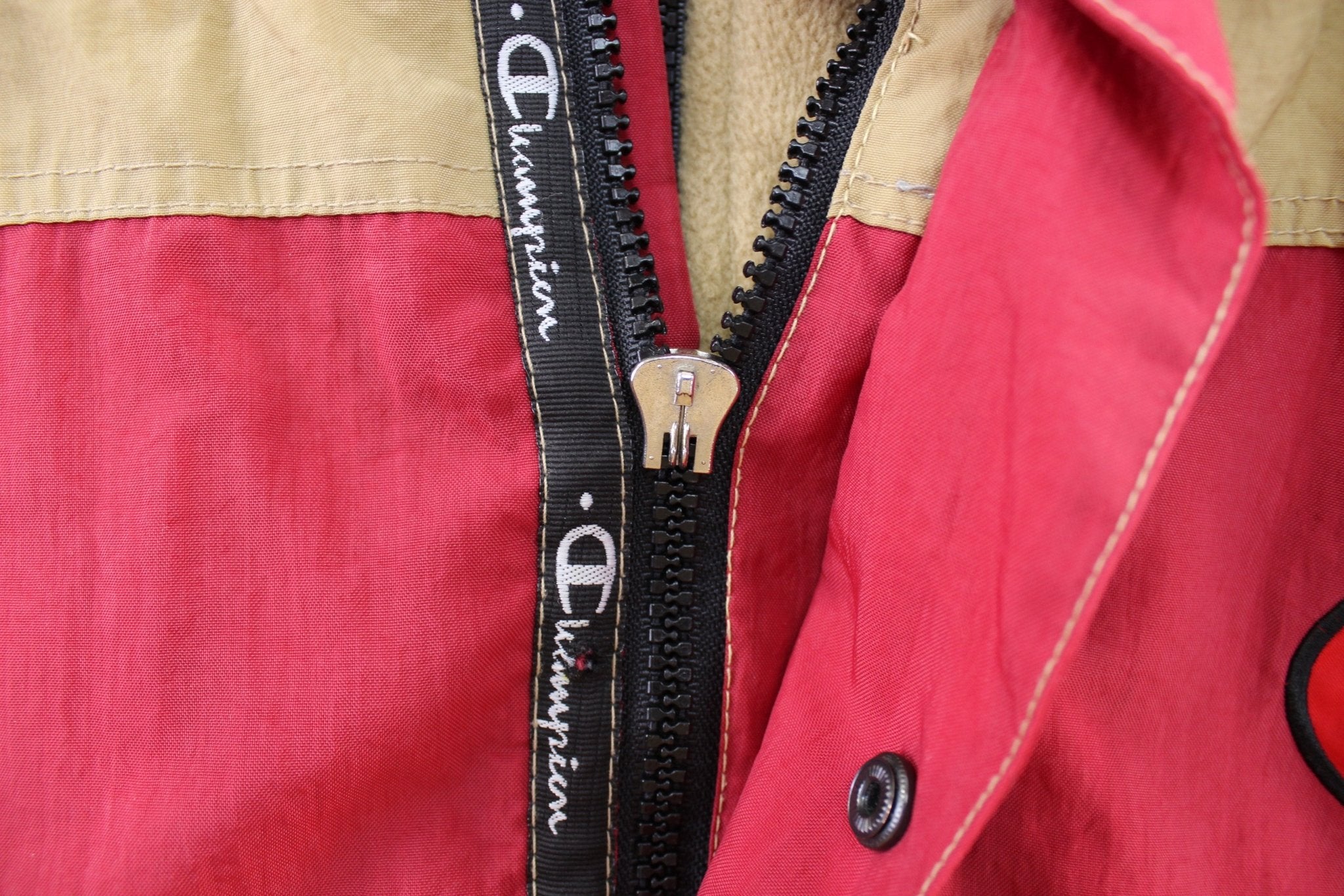 90's San Francisco 49ers Embroidered Champion Zip Up Jacket - ThriftedThreads.com