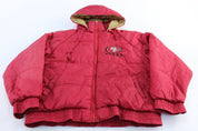 90's San Francisco 49ers Embroidered Puffer Jacket - Jackets - Thrifted Threads