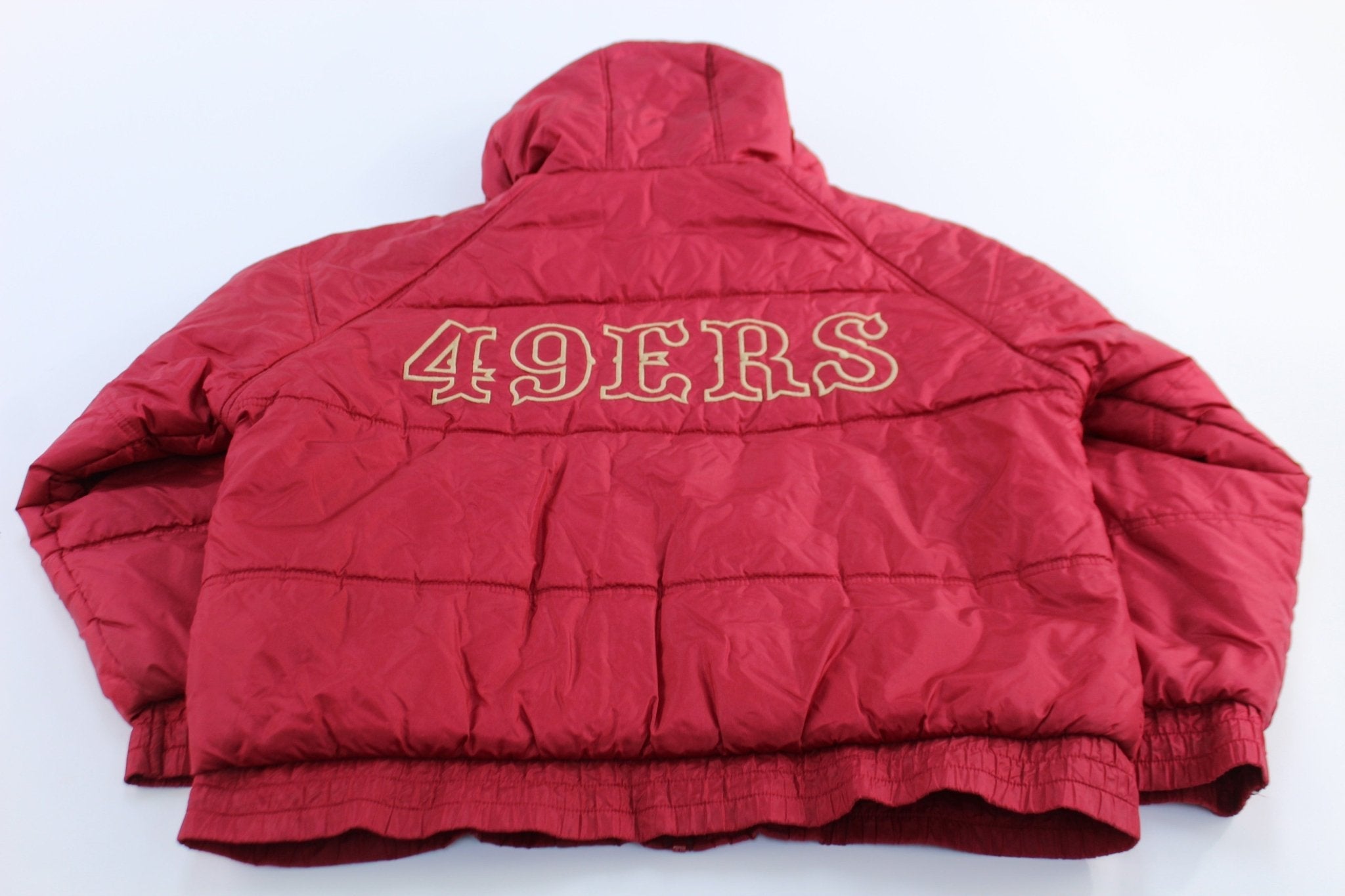 90's San Francisco 49ers Embroidered Puffer Jacket - Jackets - Thrifted Threads