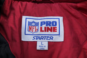 90's San Francisco 49ers Embroidered Starter Zip Up Jacket - Jackets - Thrifted Threads