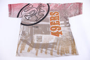 90's San Francisco 49ers Football All Over Graphic T-shirt - Shirts & Tops - Thrifted Threads