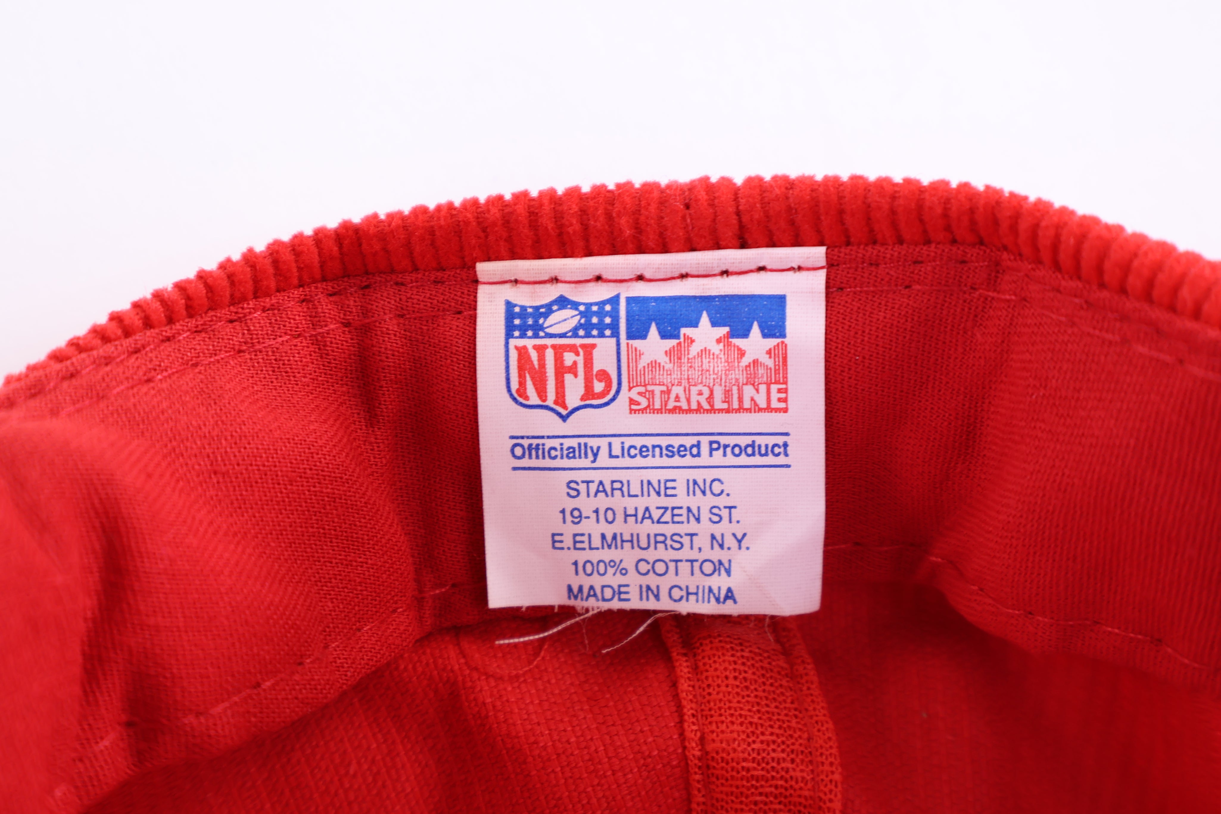 90's San Francisco 49ers Football Corduroy Snapback Hat - Hats - Thrifted Threads