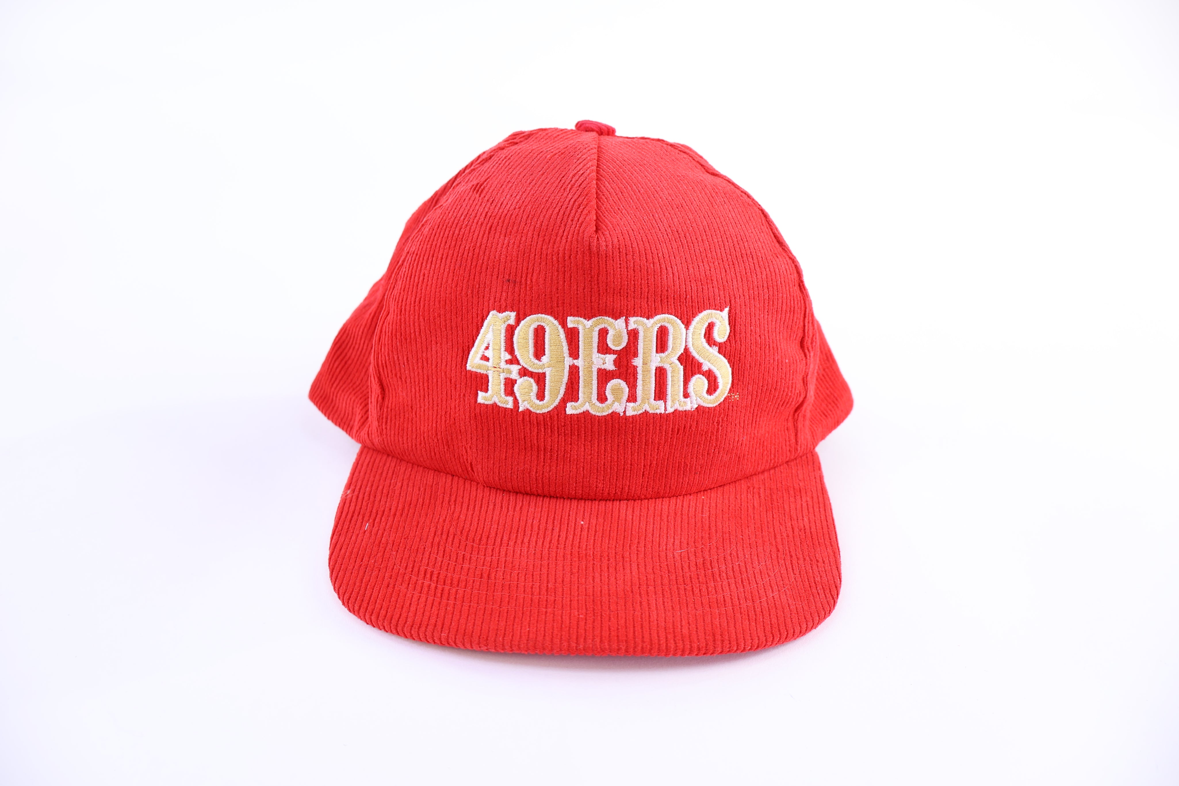 90's San Francisco 49ers Football Corduroy Snapback Hat - Hats - Thrifted Threads