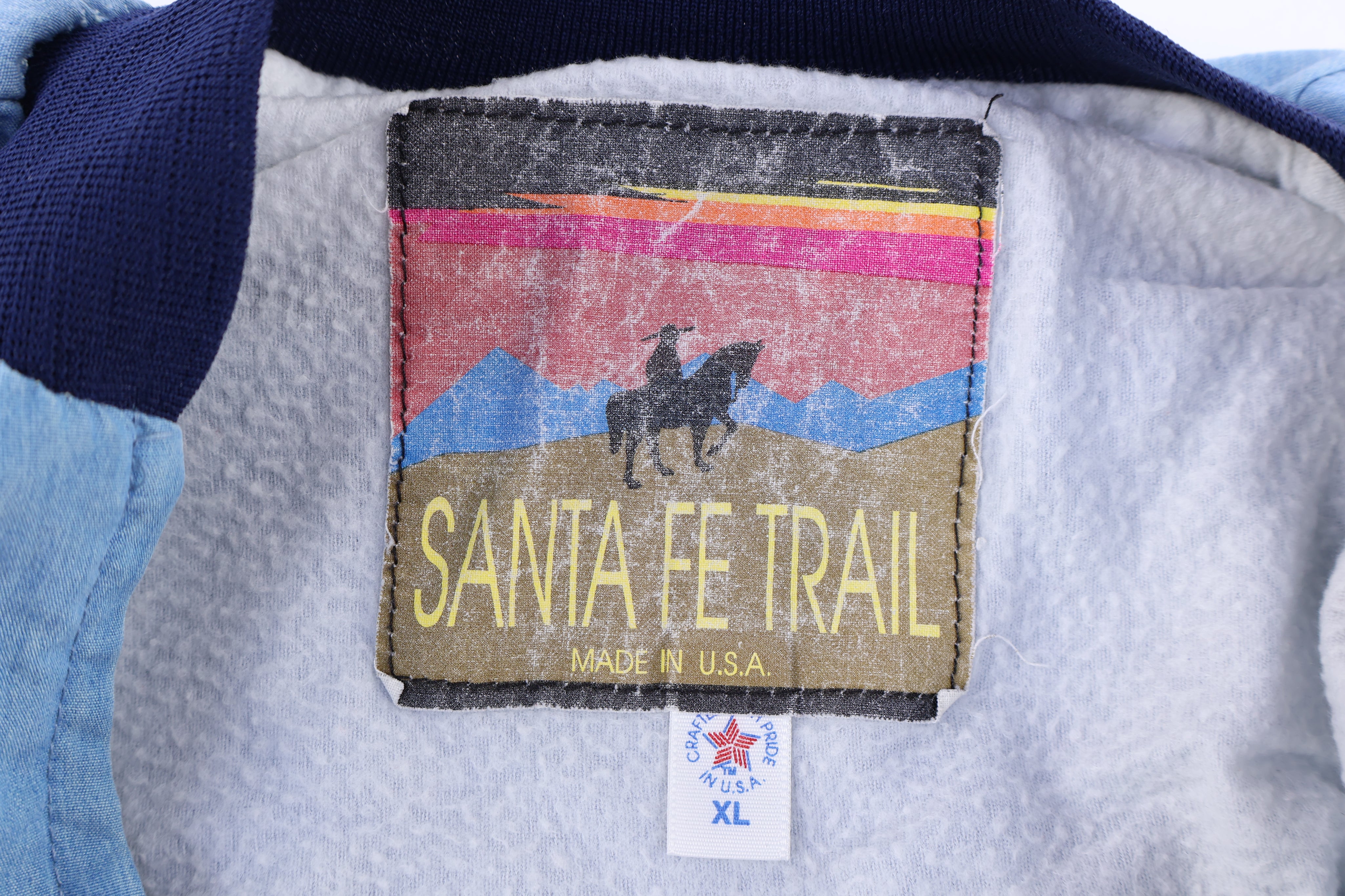 90's Santa Fe Trail Western Pattern Full Zip Jacket - Jacket - Thrifted Threads