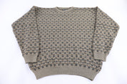 90's Serafini Multipattern Knit Sweater - Sweater - Thrifted Threads