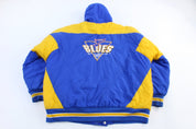 90's St. Louis Blues Hockey Full Zip Puffer Jacket - Jacket - Thrifted Threads