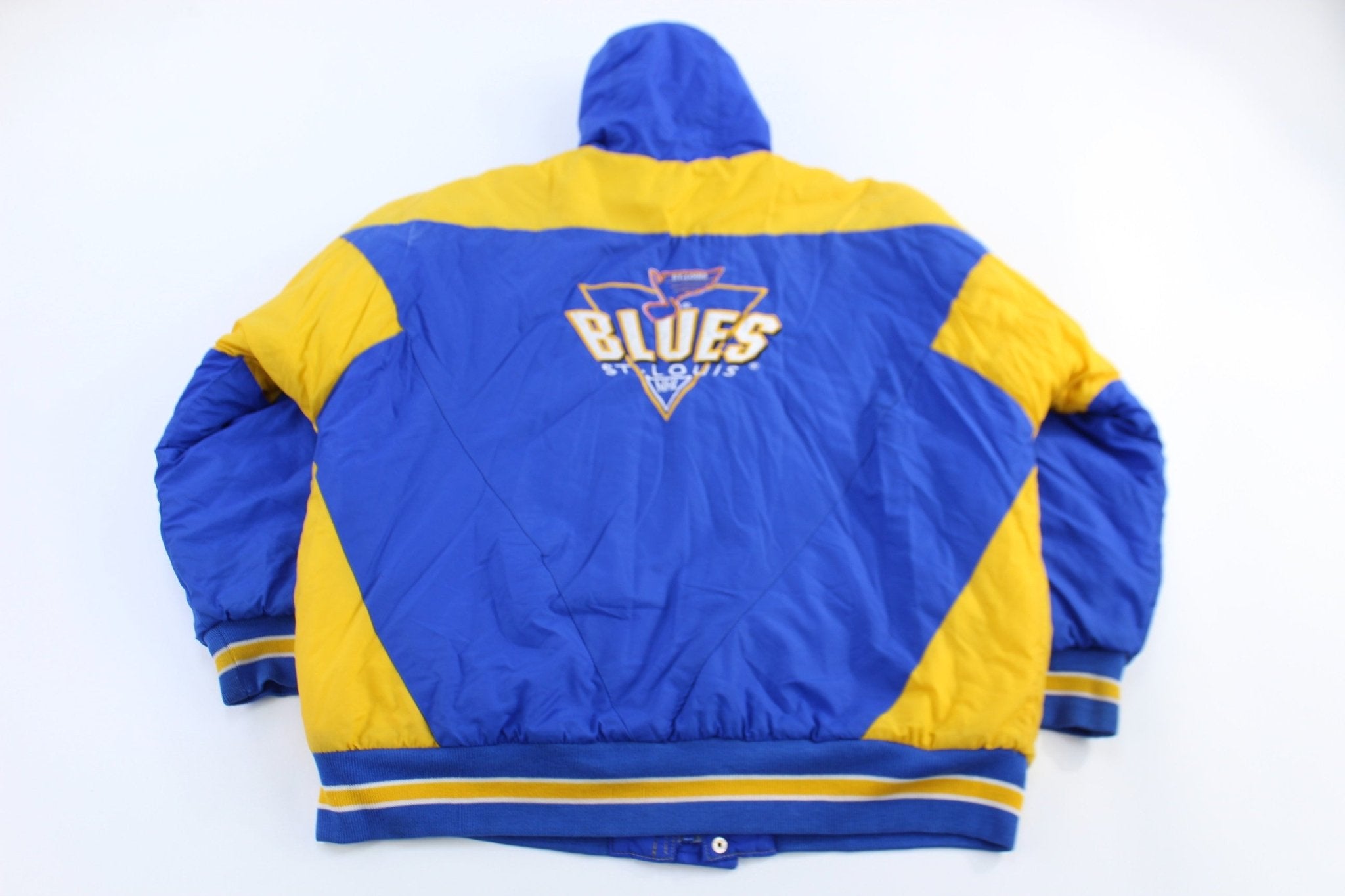 90's St. Louis Blues Hockey Full Zip Puffer Jacket - Jacket - Thrifted Threads