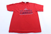 90's St. Louis Cardinals Embroidered Logo 7 T-Shirt - ThriftedThreads.com