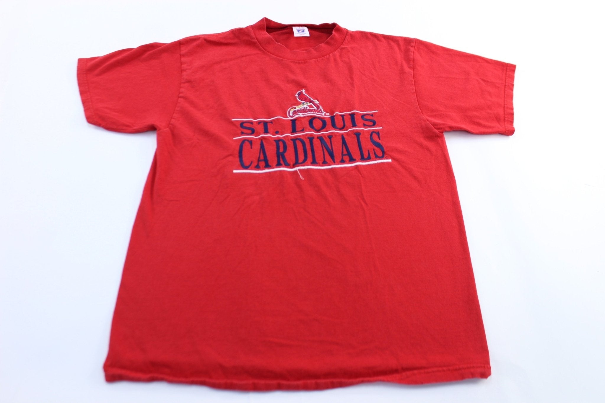 90's St. Louis Cardinals Embroidered Logo 7 T-Shirt - T-Shirt - Thrifted Threads