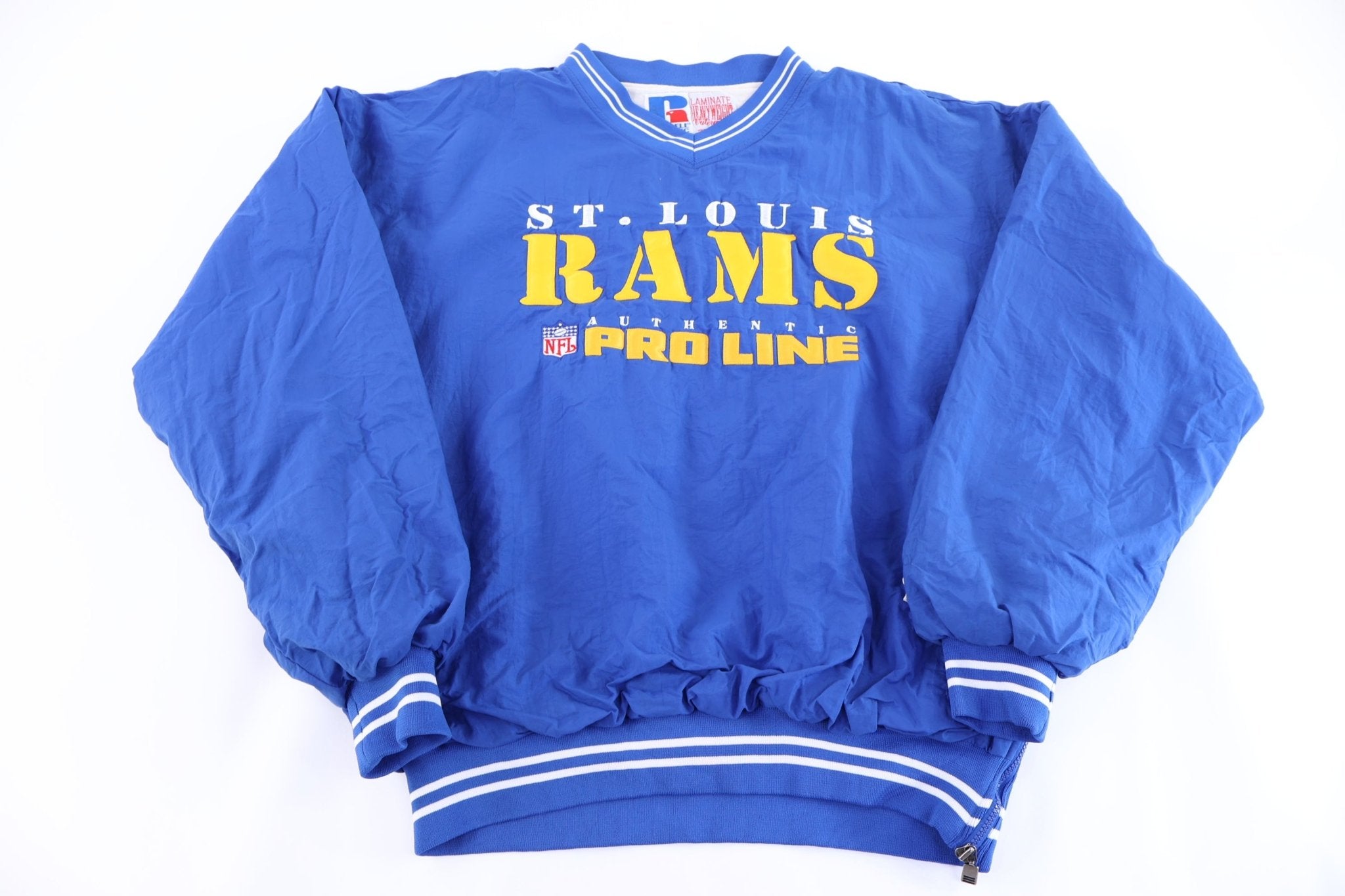 90's St. Louis Rams Football Pullover Windbreaker - Jacket - Thrifted Threads