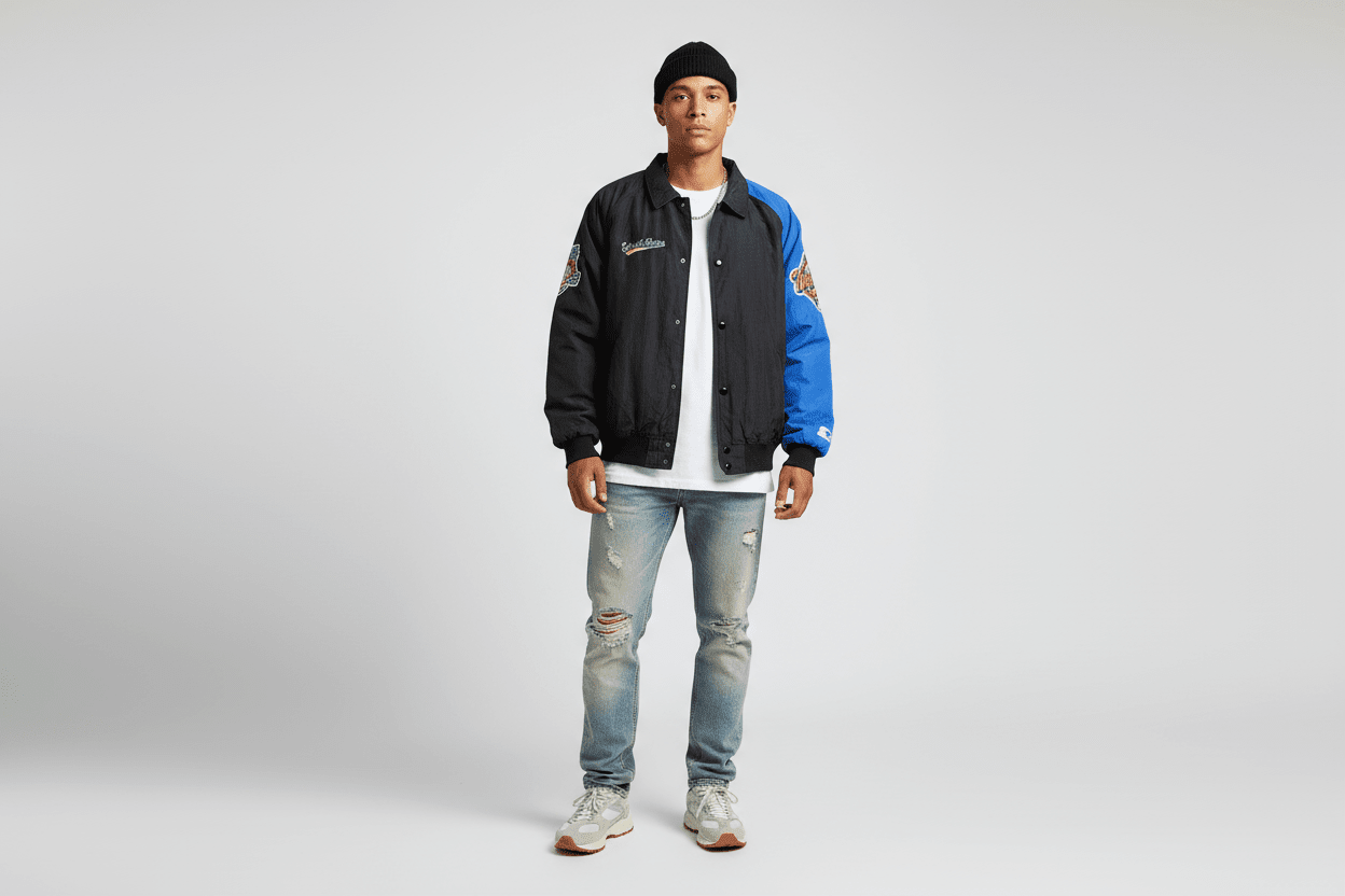 90's Starter Baseball World Series Full Zip Jacket - jacket - Thrifted Threads