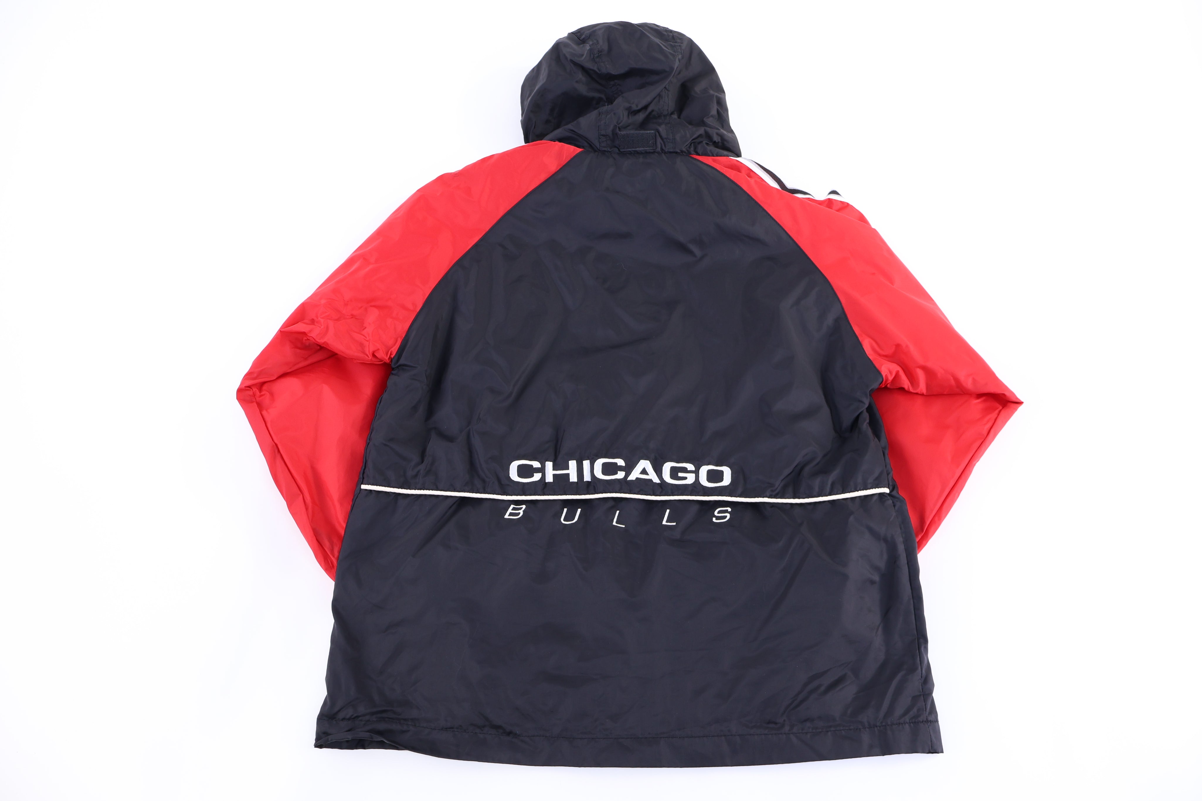 90's Starter Chicago Bulls Basketball Full Zip Windbreaker - Jacket - Thrifted Threads