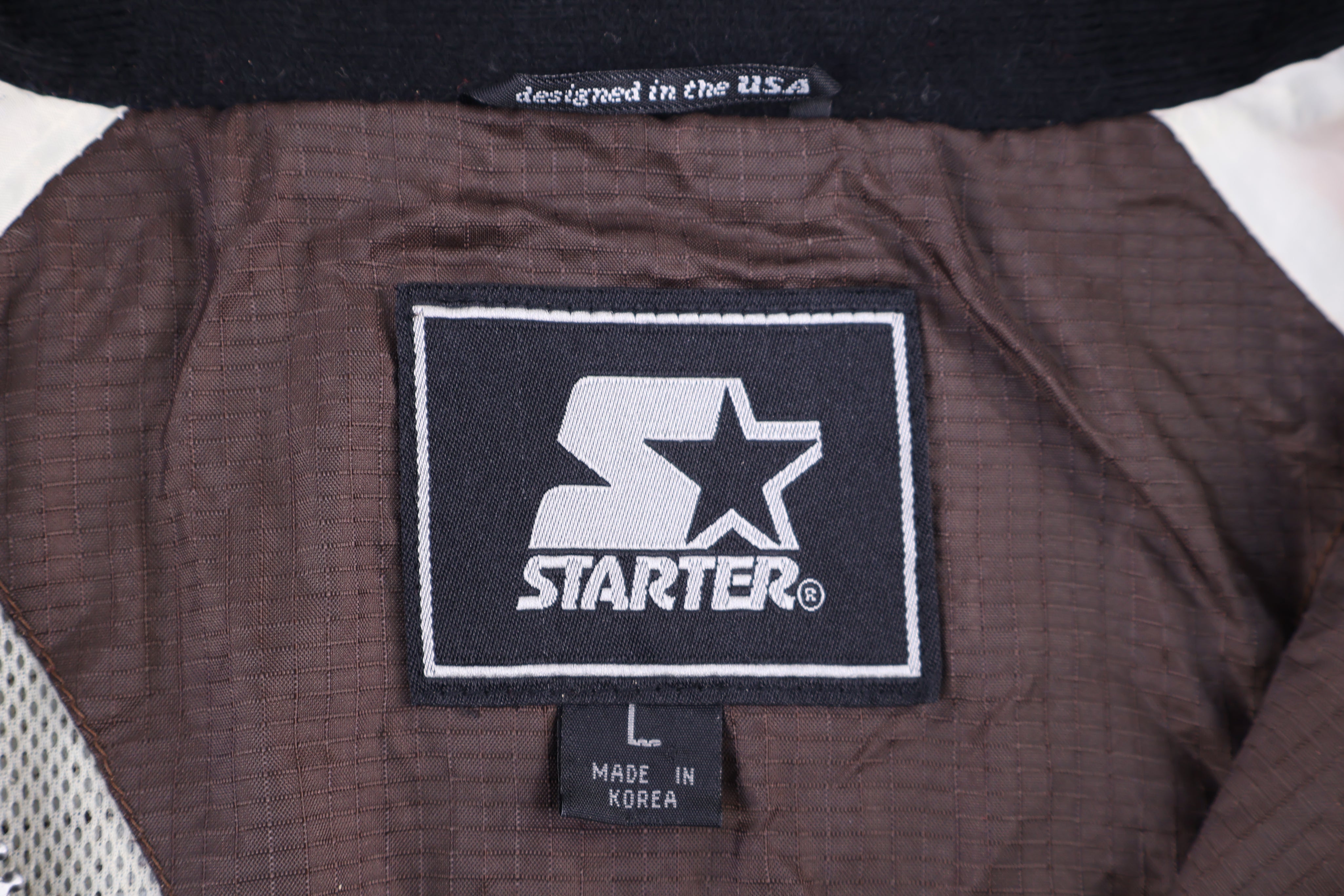 90's Starter Cleveland Brown Football Full Zip Jacket - Jacket - Thrifted Threads