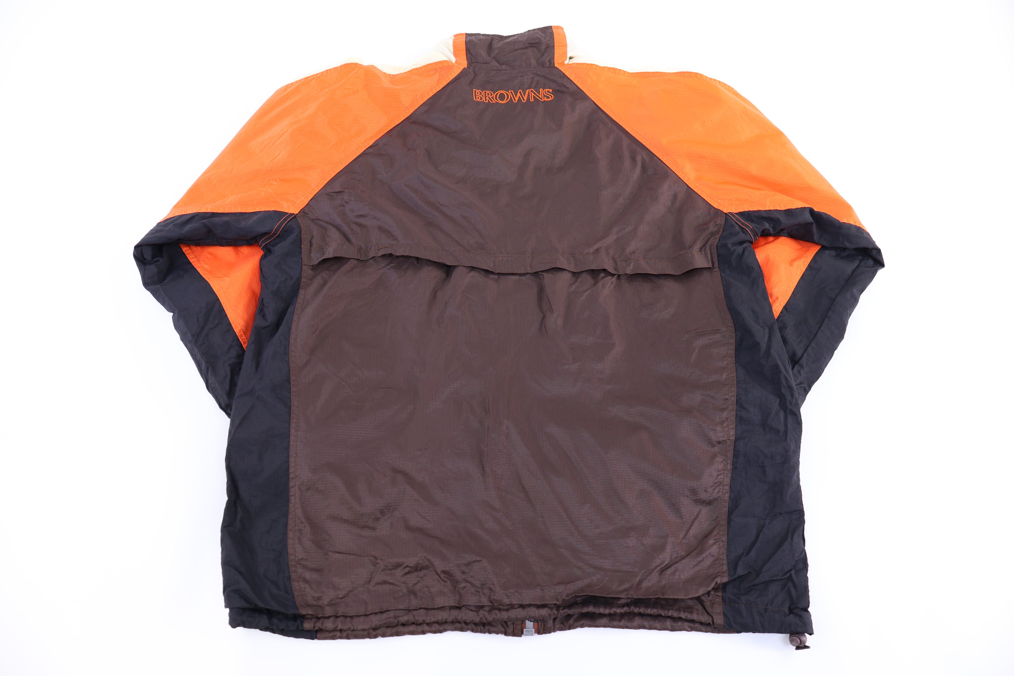 90's Starter Cleveland Brown Football Full Zip Jacket - Jacket - Thrifted Threads