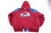 90's Starter Colorado Avalanche Full Zip Puffer Jacket - Jacket - Thrifted Threads