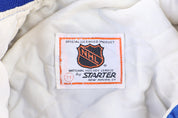 90's Starter Edmonton Oilers Hockey Bomber Jacket - Jacket - Thrifted Threads