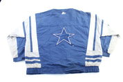 90's Starter Embroidered Logo Dallas Cowboys Zip Up Jacket - ThriftedThreads.com