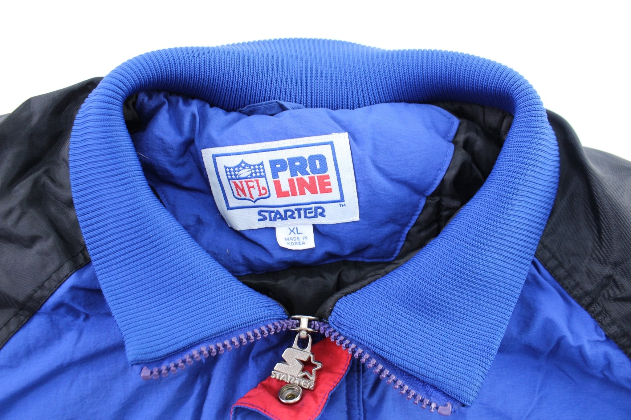 90's Starter Embroidered Logo New England Patriots Zip Up Jacket –  ThriftedThreads.com