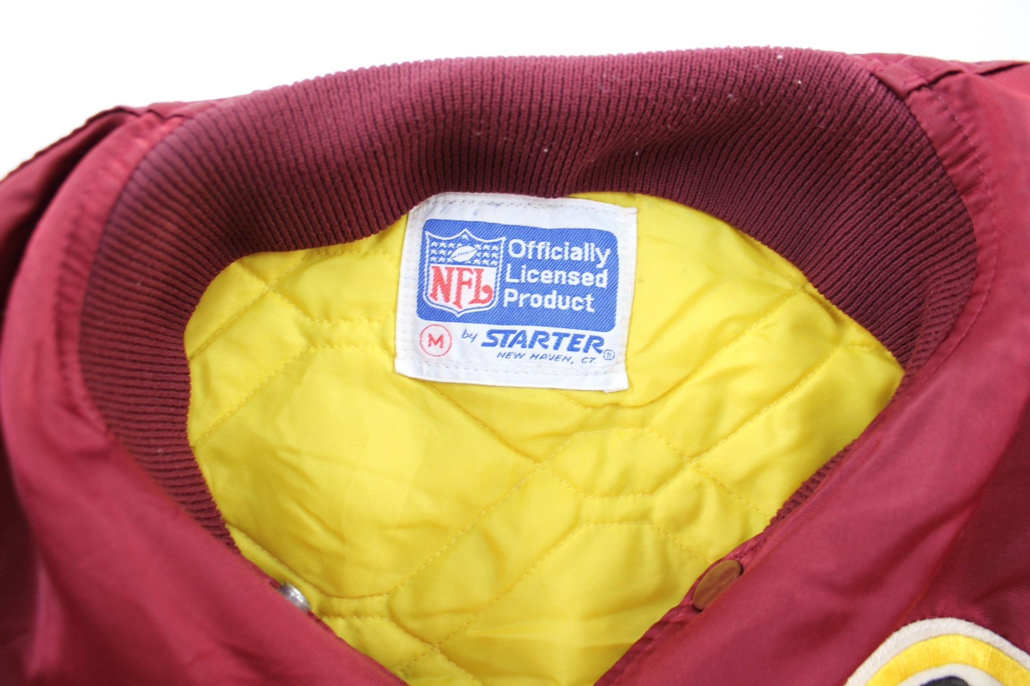 90's Starter Embroidered Logo Washington Redskins Bomber Jacket - ThriftedThreads.com