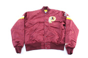 90's Starter Embroidered Logo Washington Redskins Bomber Jacket - ThriftedThreads.com