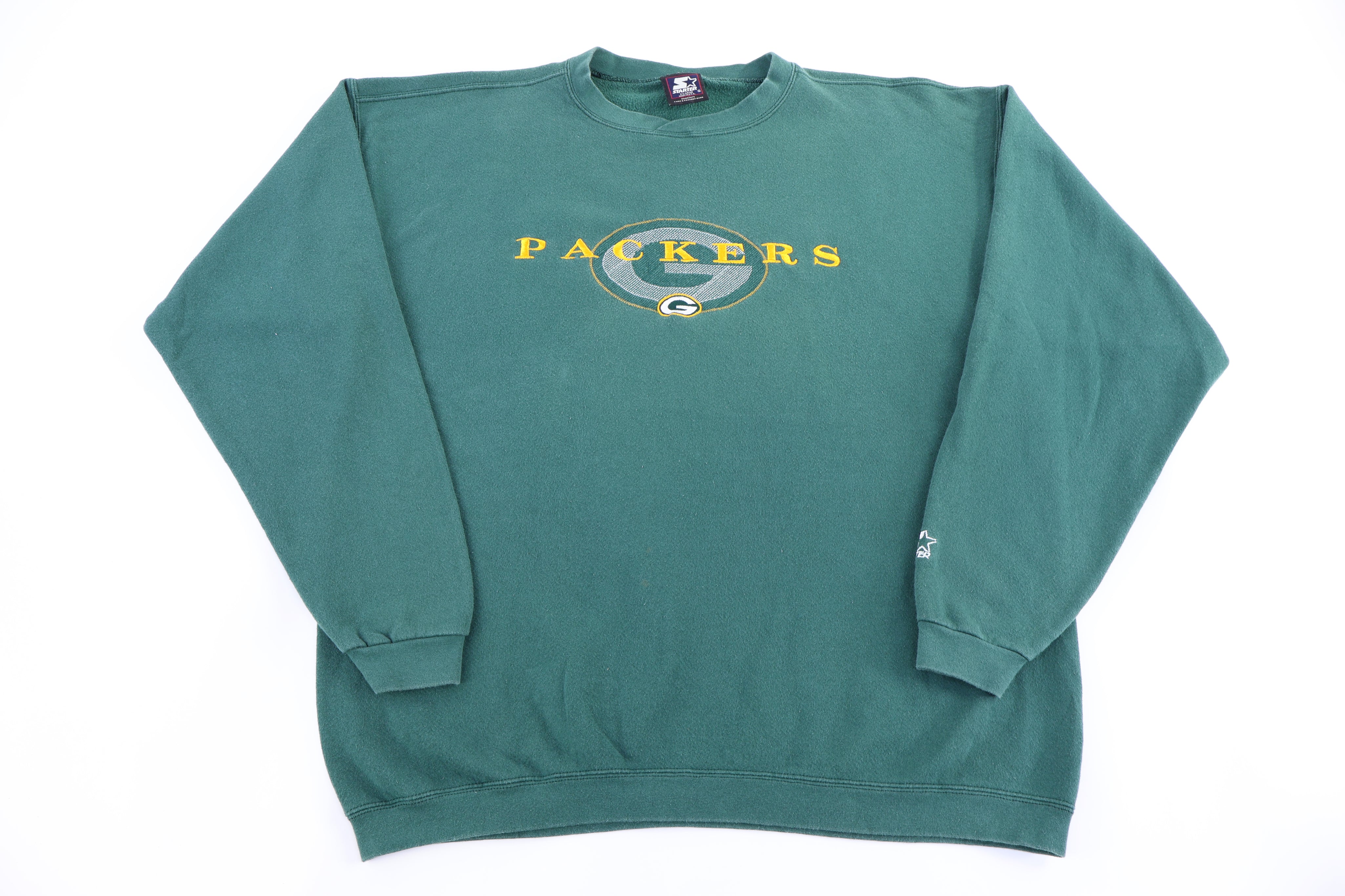 90's Starter Green Bay Packers Football Sweatshirt - Sweatshirt - Thrifted Threads