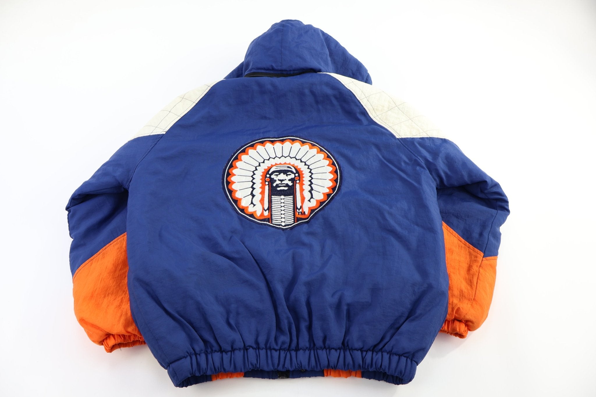 90's Starter Illinois University Full Zip Puffer Jacket - Jacket - Thrifted Threads