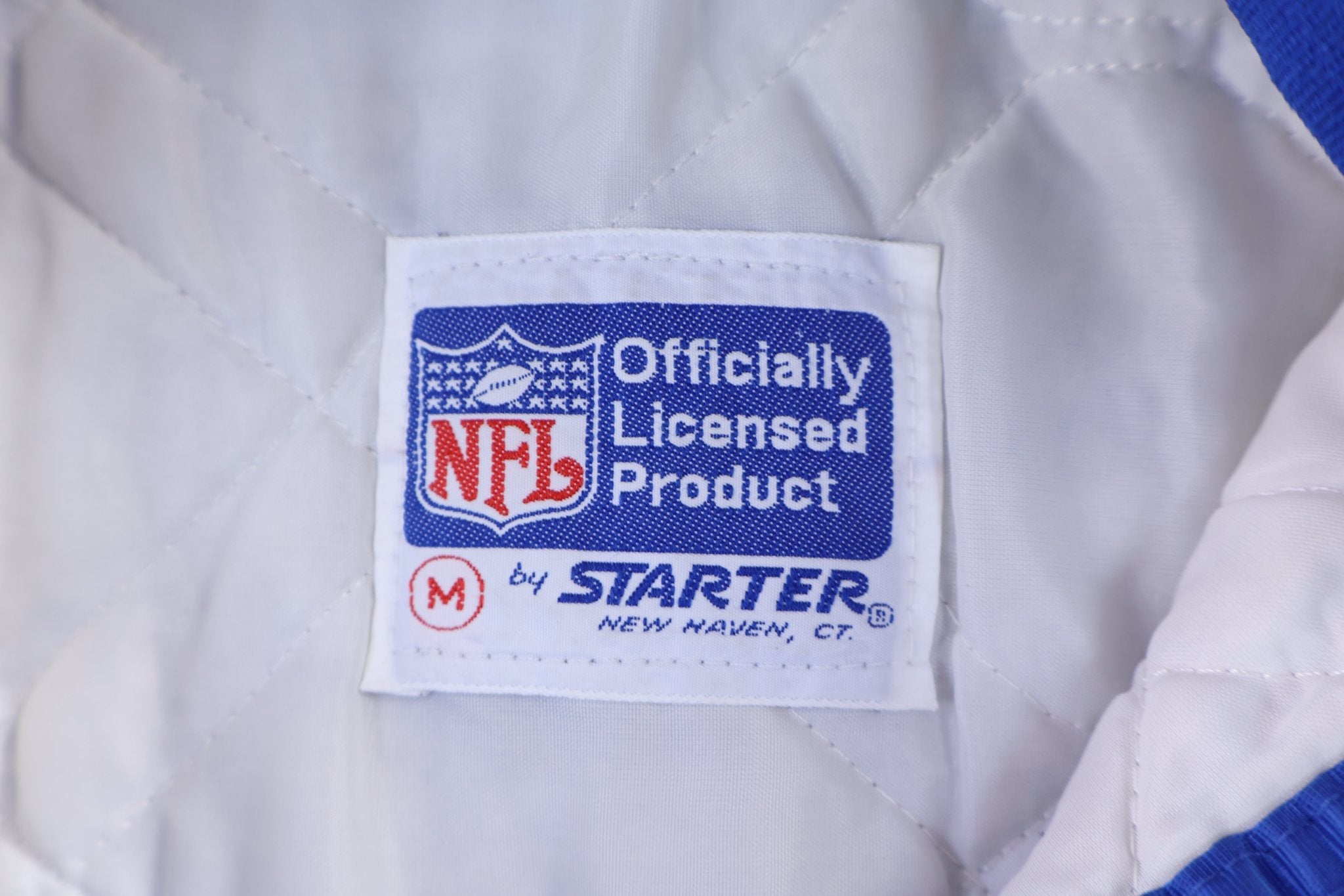 90's Starter New York Giants Football Bomber Jacket - Jacket - Thrifted Threads