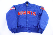 90's Starter New York Giants Football Bomber Jacket - Jacket - Thrifted Threads