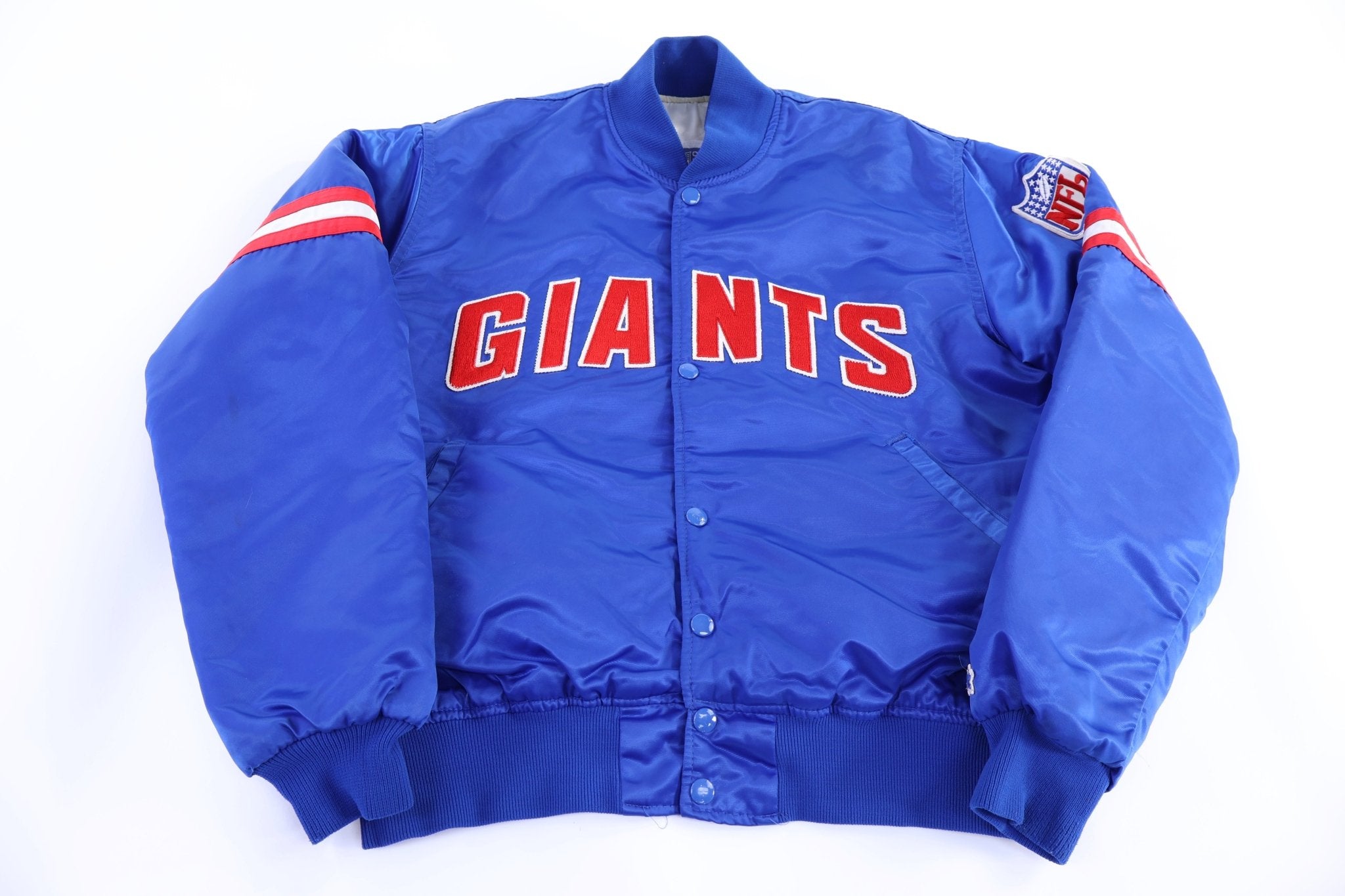 90's Starter New York Giants Football Bomber Jacket - Jacket - Thrifted Threads