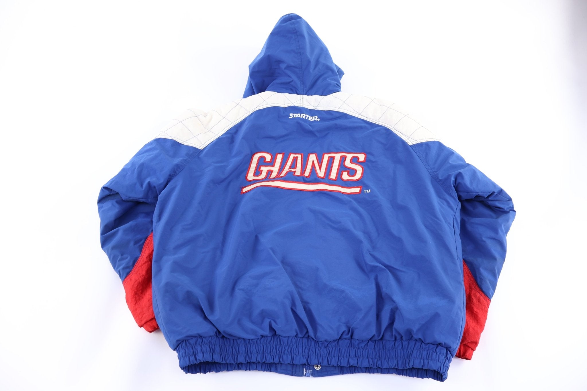 90's Starter New York Giants Full Zip Puffer Jacket - jacket - Thrifted Threads