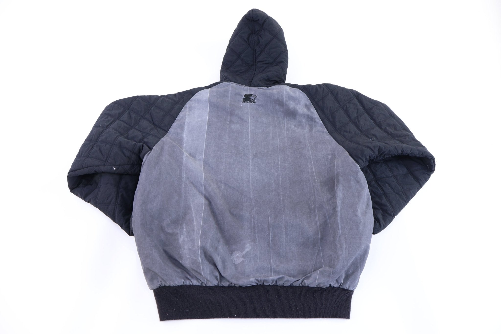 90's Starter Oakland Raiders Football Full Zip Jacket - Jacket - Thrifted Threads