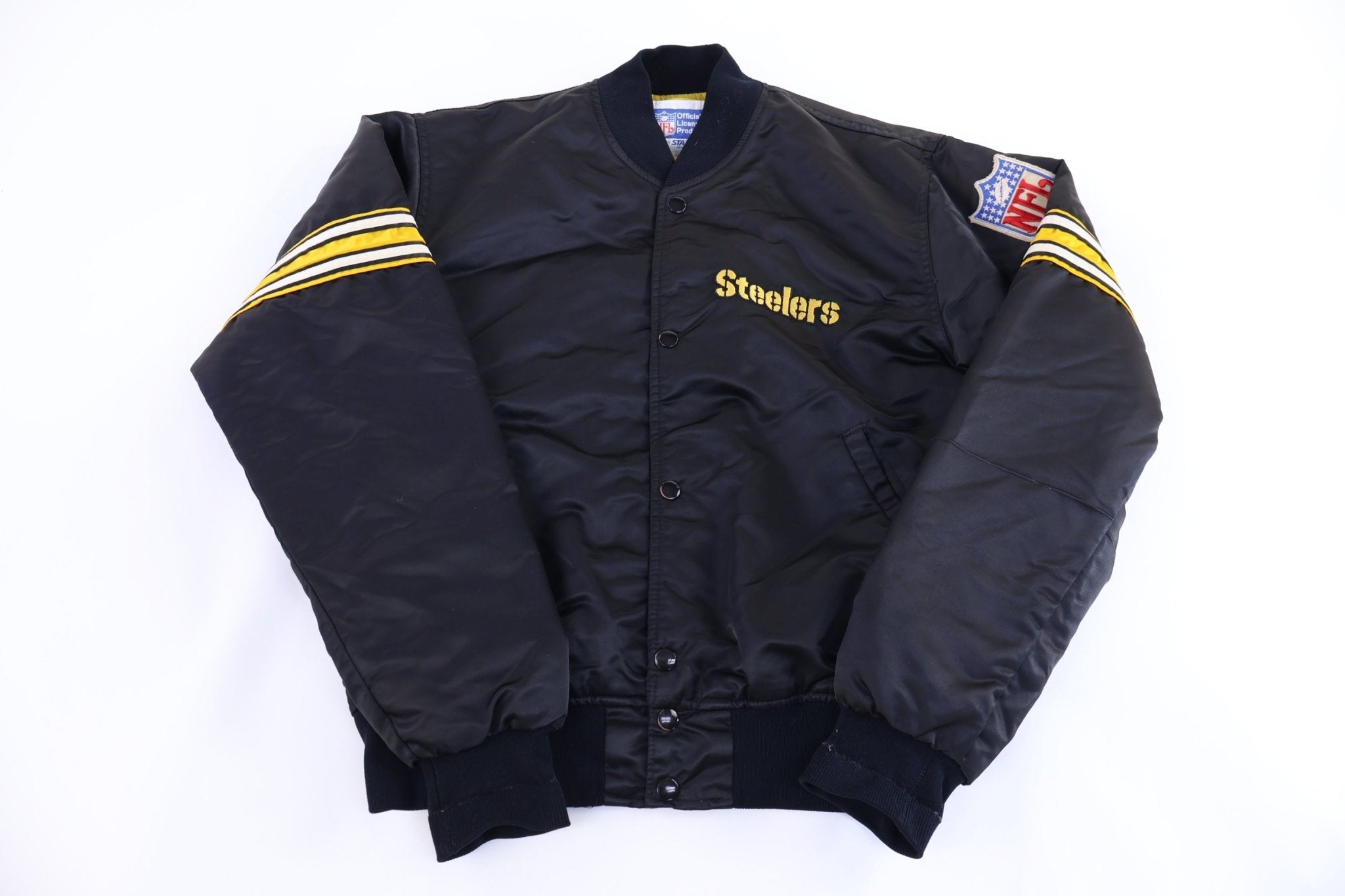 90's Starter Pittsburgh Steelers Football Bomber Jacket - Jacket - Thrifted Threads