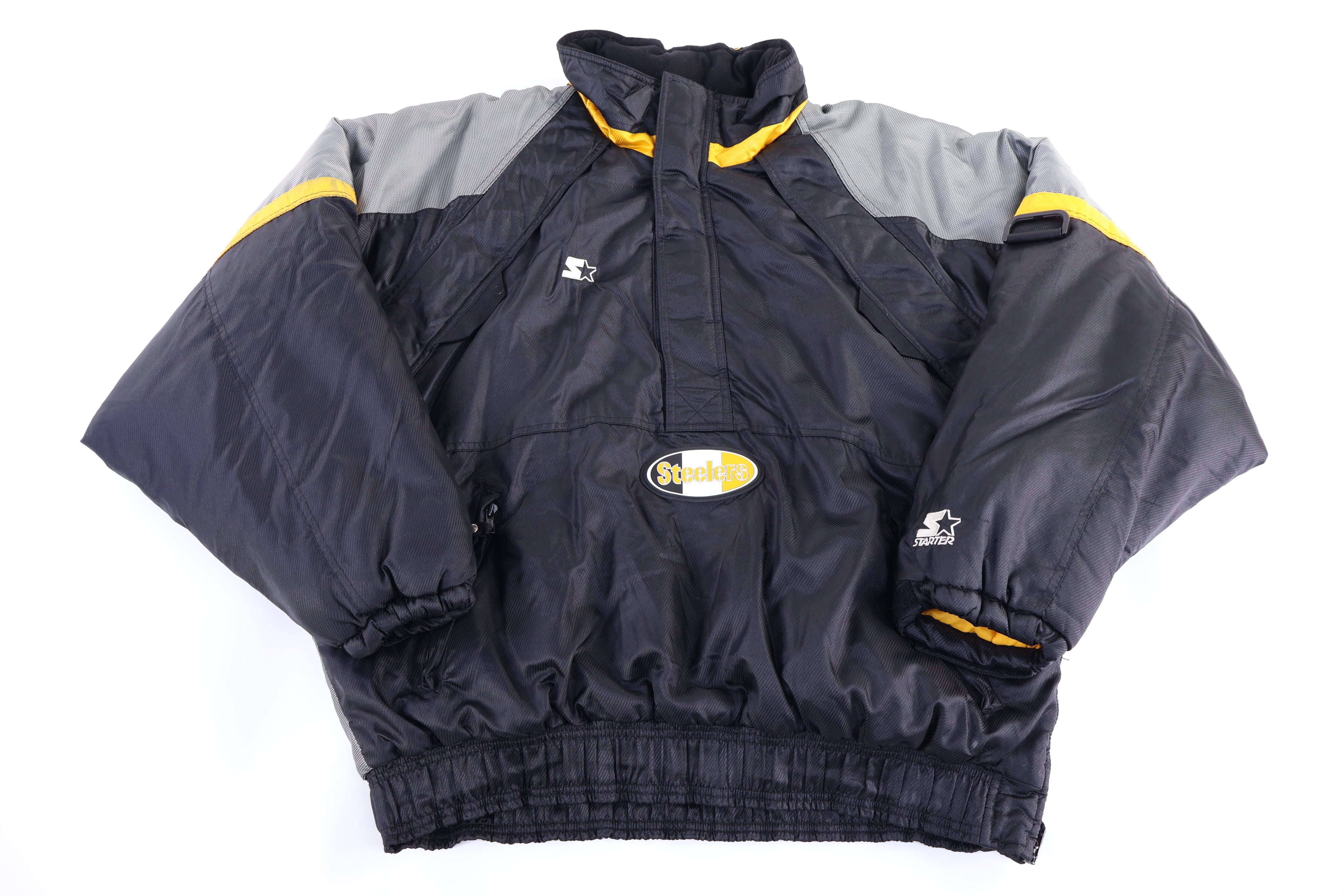90's Starter Pittsburgh Steelers Football Full Zip Jacket - Jacket - Thrifted Threads