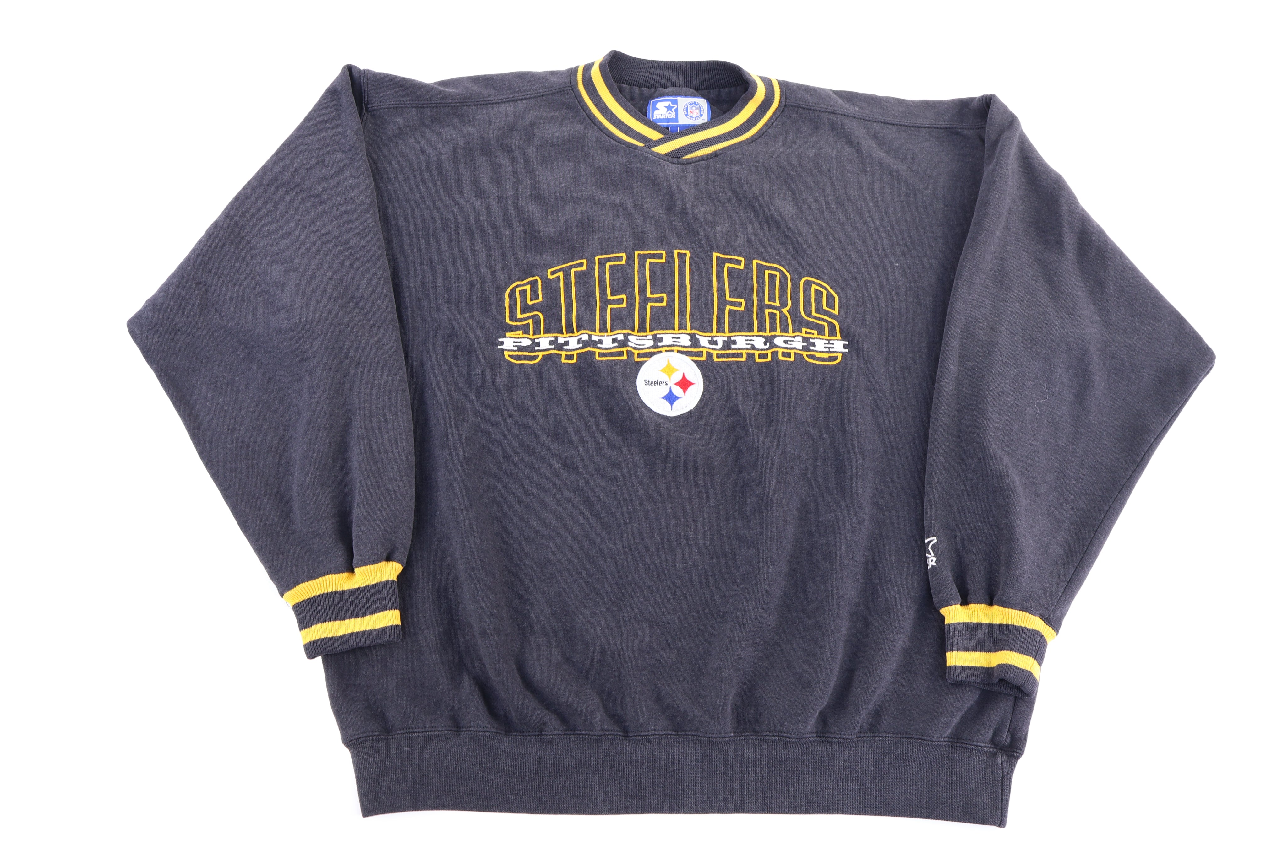 90's Starter Pittsburgh Steelers Football Sweatshirt - Sweatshirt - Thrifted Threads