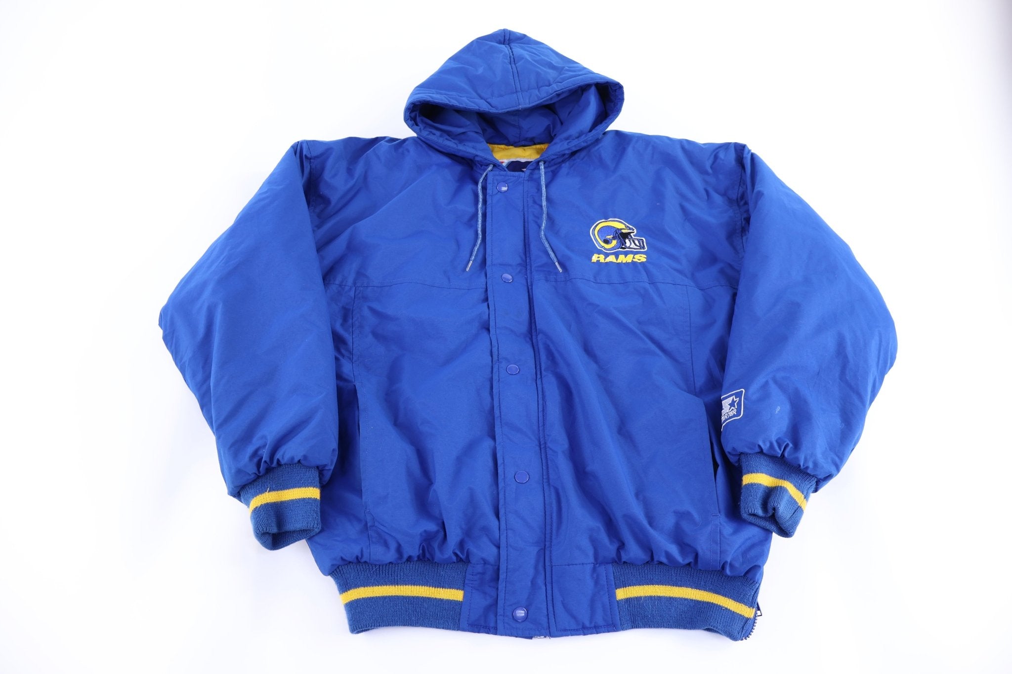 90's Starter St. Louis Rams Full Zip Jacket - Jacket - Thrifted Threads