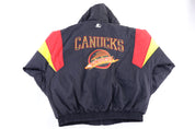 90's Starter Vancouver Canucks Hockey Puffer Jacket - Jacket - Thrifted Threads